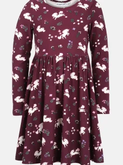 Mädchen Kleid mit Einhornprint