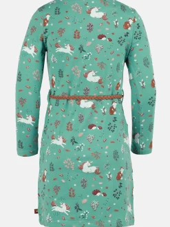 Mädchen Kleid mit Flechtgürtel