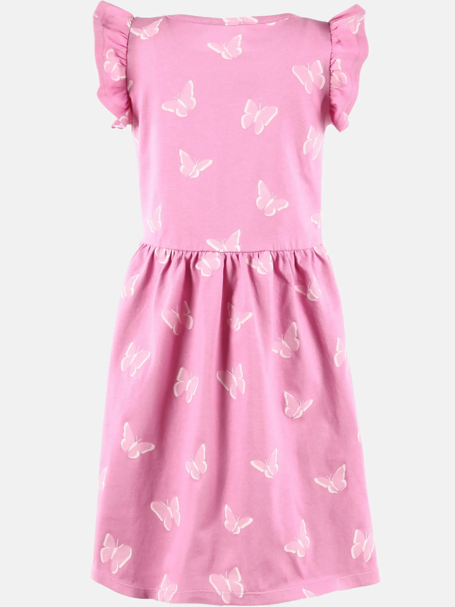 Mädchen Kleid mit Flügelärmelchen und Alloverprint
