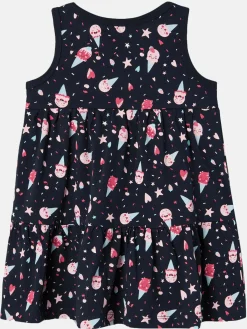 Mädchen Kleid mit Minimalprint