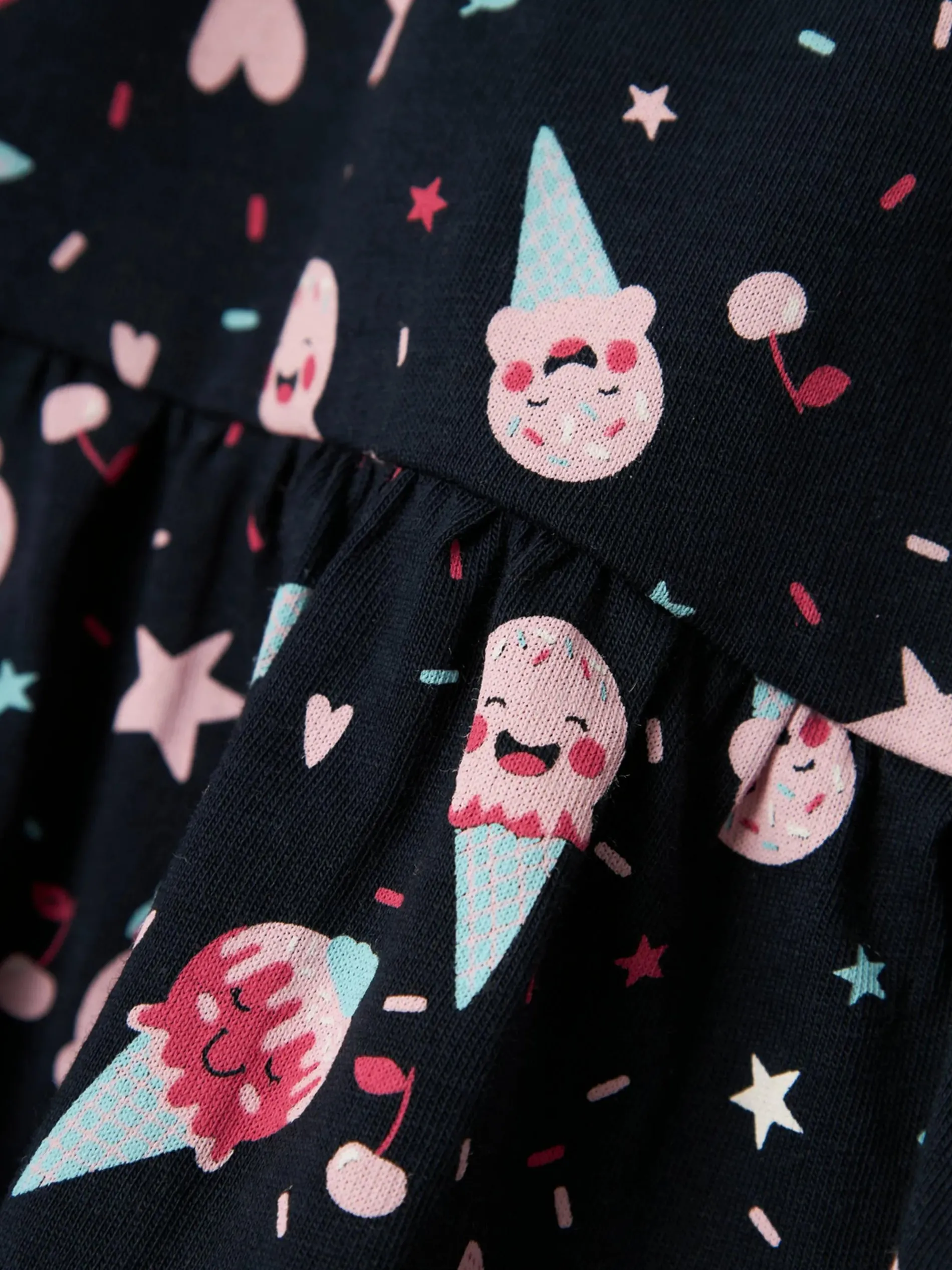 Mädchen Kleid mit Minimalprint