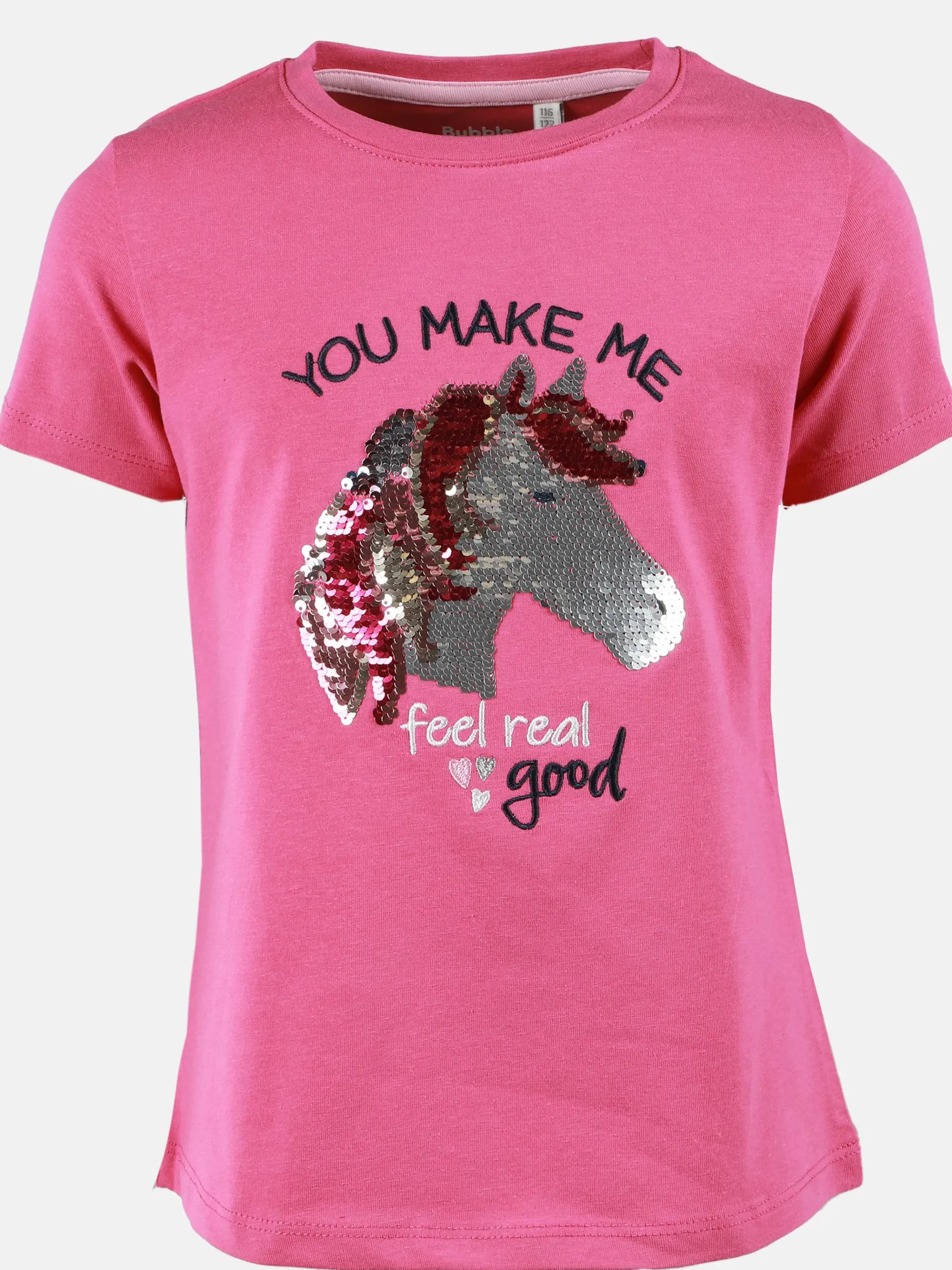 Mädchen Langarmsshirt mit Paillettenmotiv Einhorn