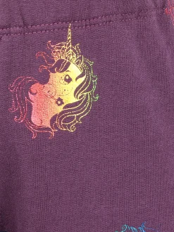 Mädchen Leggings mit Einhorn-Alloverprint