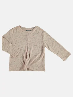 Mädchen Leichtstrickpullover in melierter Optik