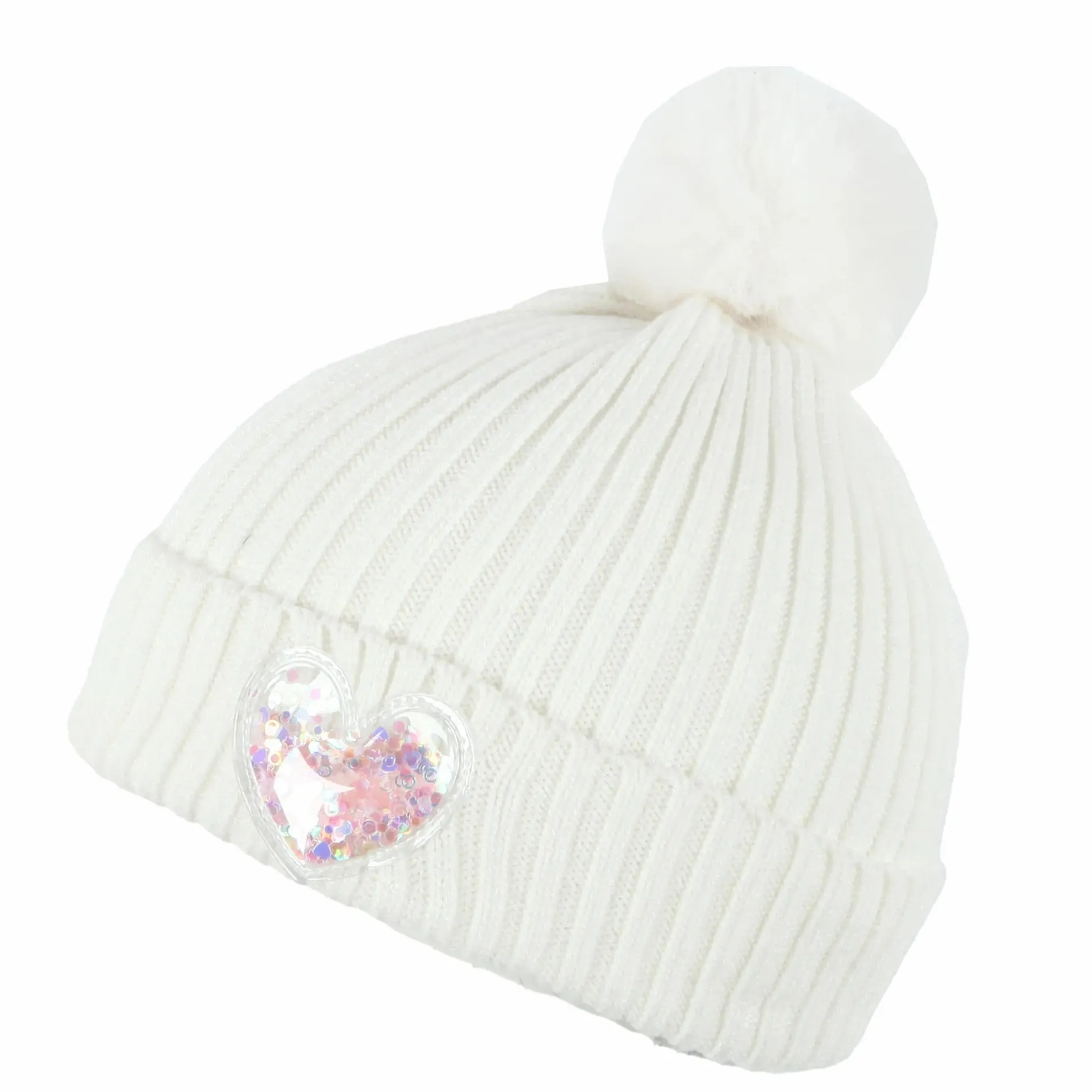 Mädchen Mütze mit Glitterpatch