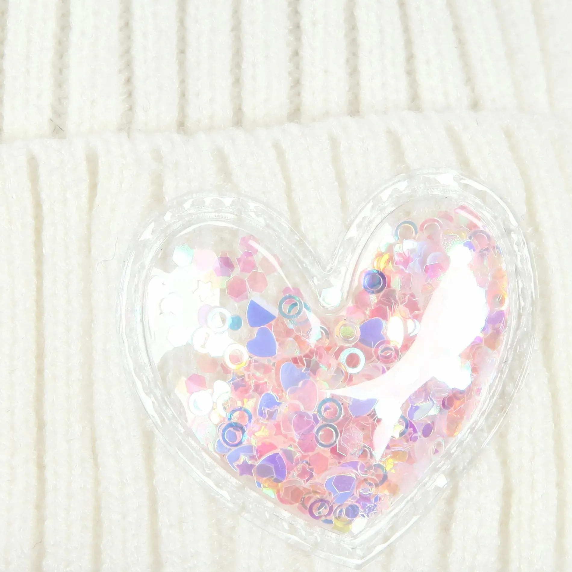 Mädchen Mütze mit Glitterpatch