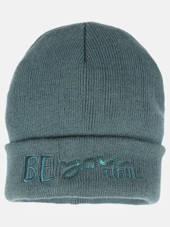 Mädchen Mütze mit Stickerei und Pailletten