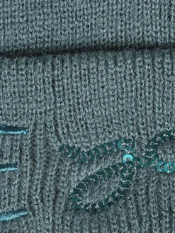 Mädchen Mütze mit Stickerei und Pailletten