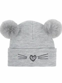 Mädchen Mütze mit Stickerei und Pailletten