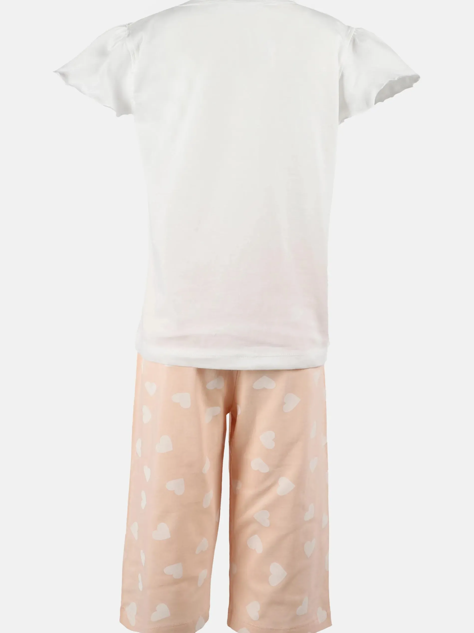 Mädchen Pyjama mit Herzchenmotiv