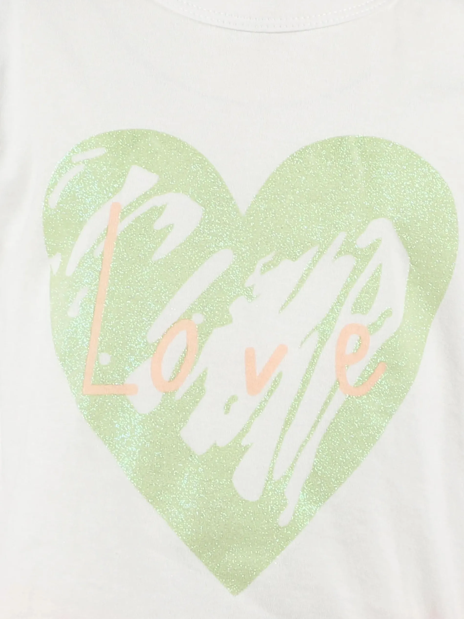 Mädchen Pyjama mit Herzchenmotiv