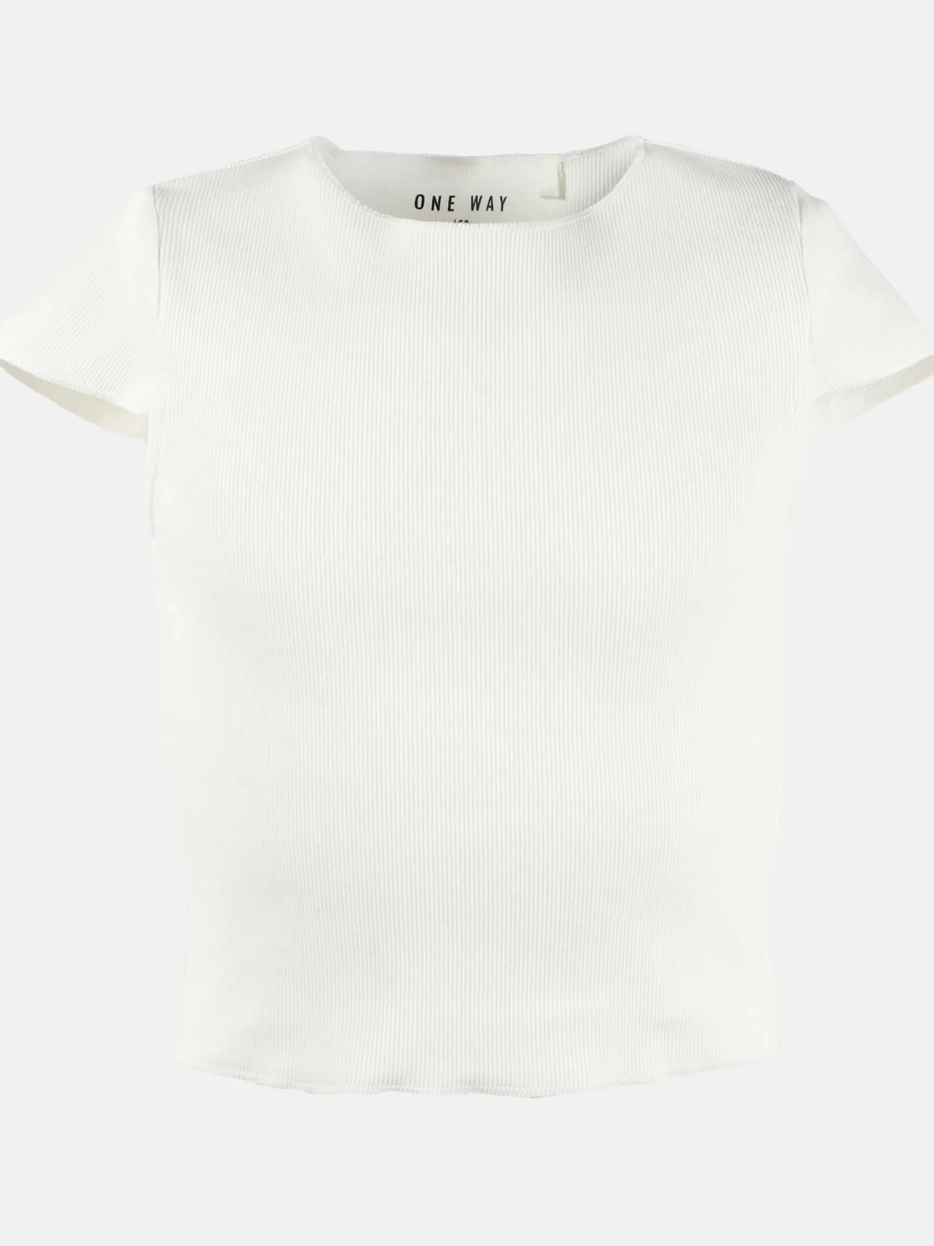 Mädchen Rippshirt in kurzer Form