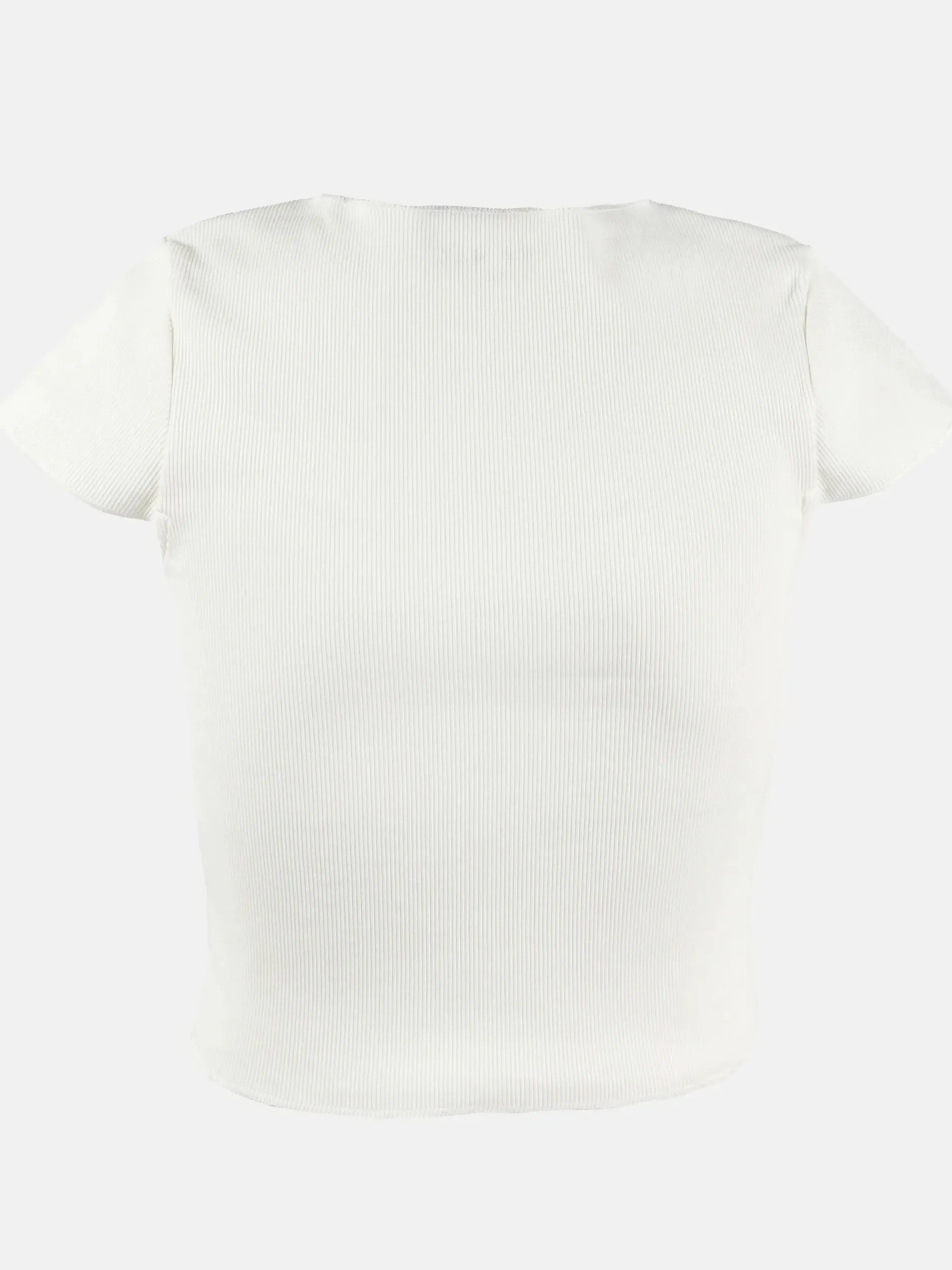 Mädchen Rippshirt in kurzer Form