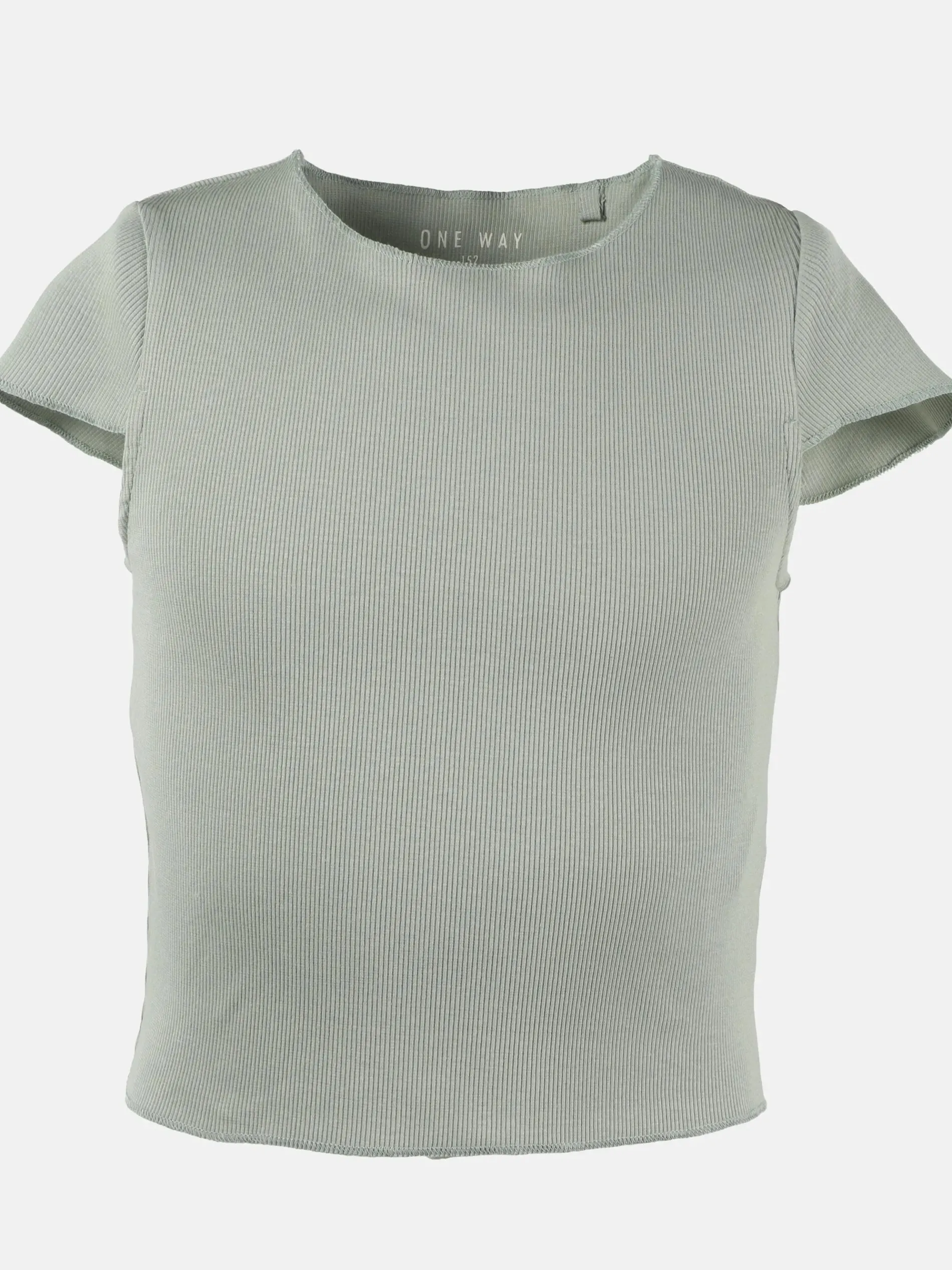 Mädchen Rippshirt in kurzer Form