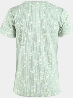 Mädchen Ripp-Shirt mit Alloverprint