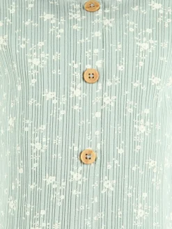 Mädchen Ripp-Shirt mit Alloverprint