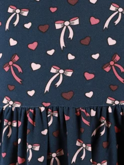 Mädchen Shirtkleid mit Alloverprint