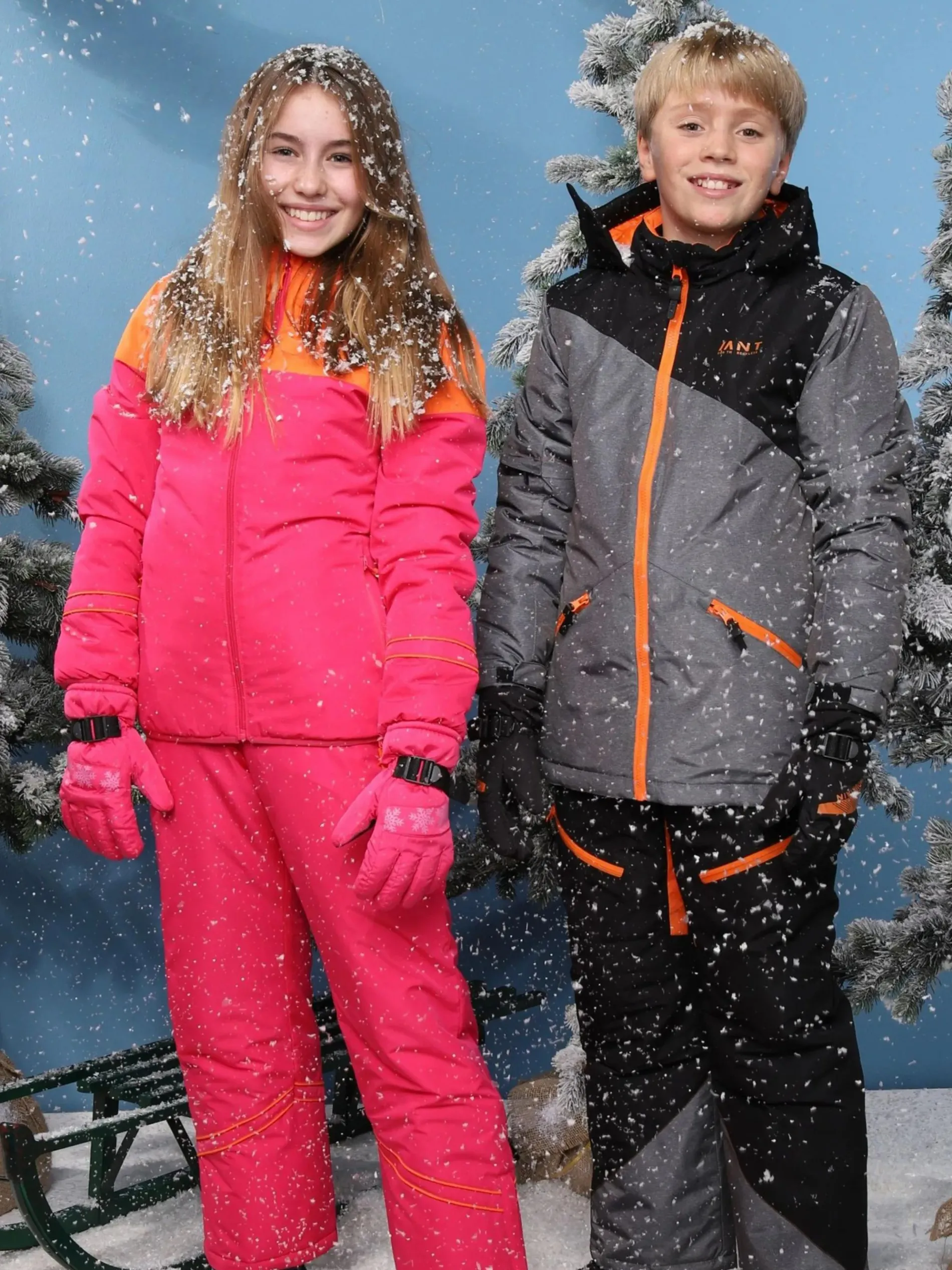 Mädchen Skijacke mit Kapuze