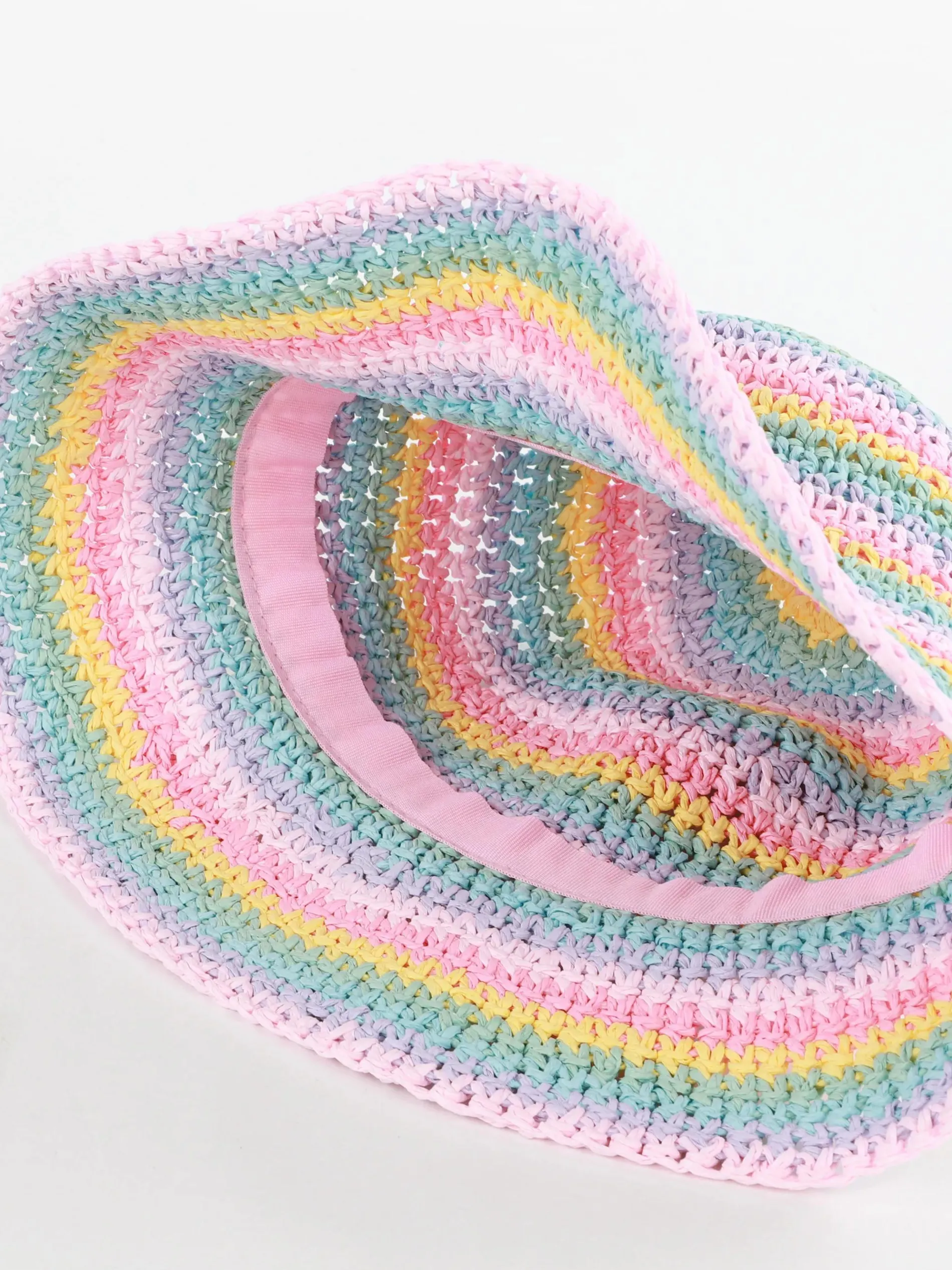 Mädchen Sonnenhut mit Streifen