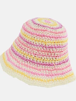 Mädchen Sonnenhut mit Streifen