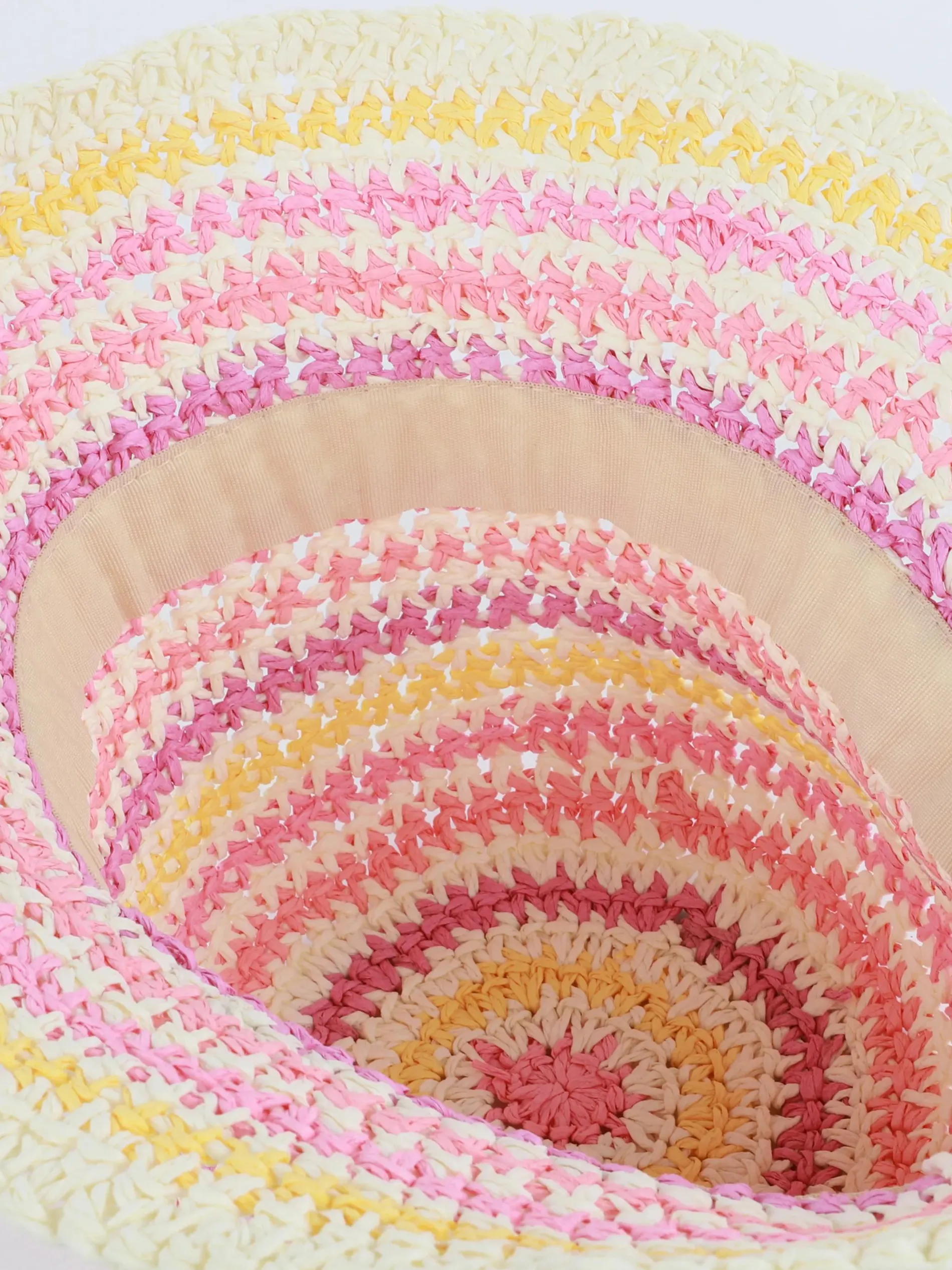 Mädchen Sonnenhut mit Streifen