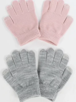 Mädchen Strickhandschuhe