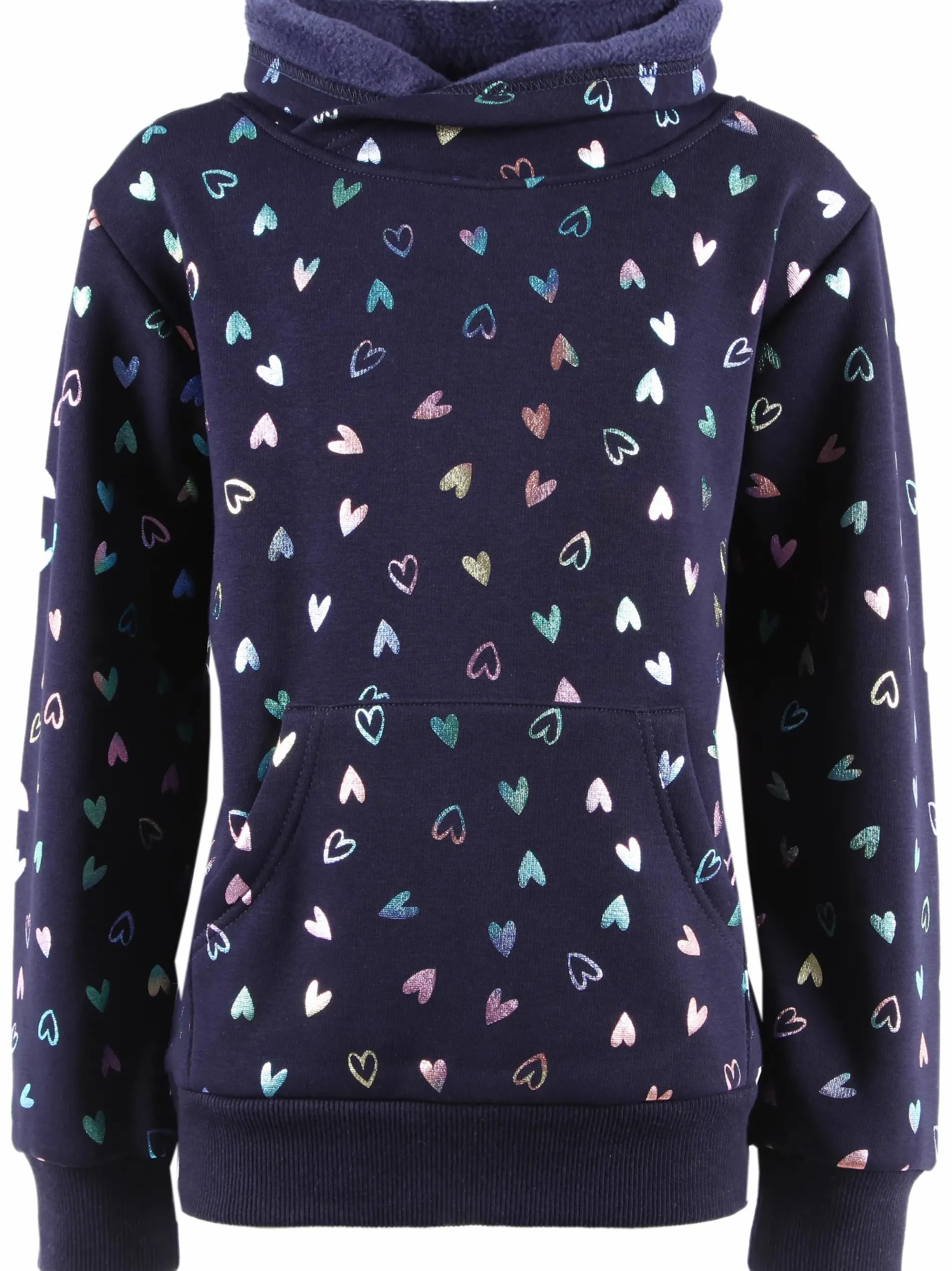 Mädchen Sweatshirt mit Herzchenprint