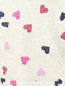 Mädchen Sweatshirt mit Herzprint