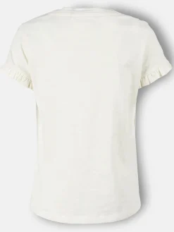 Mädchen T-Shirt mit kleiner Tasche und Paillettenprint