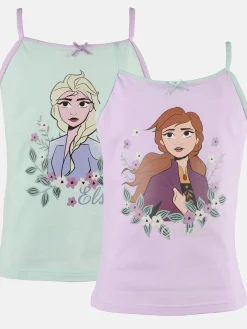 Mädchen Unterhemd mit Spaghettiträgern im 2er Pack