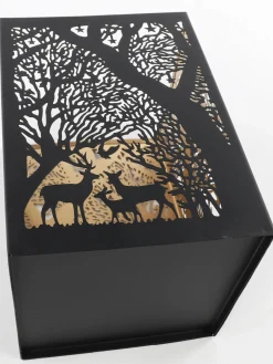 Metall Laterne mit Motiv 14x14x20cm