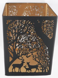 Metall Laterne mit Motiv 12x12x17cm