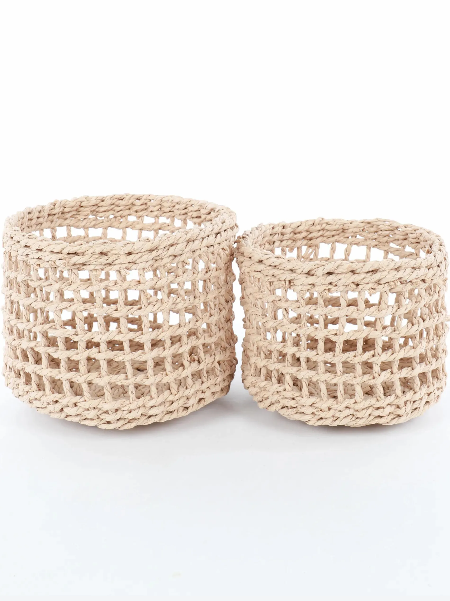 Naturkörbe im 2er Pack, 18x14cm und 16x12cm