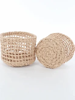 Naturkörbe im 2er Pack, 18x14cm und 16x12cm