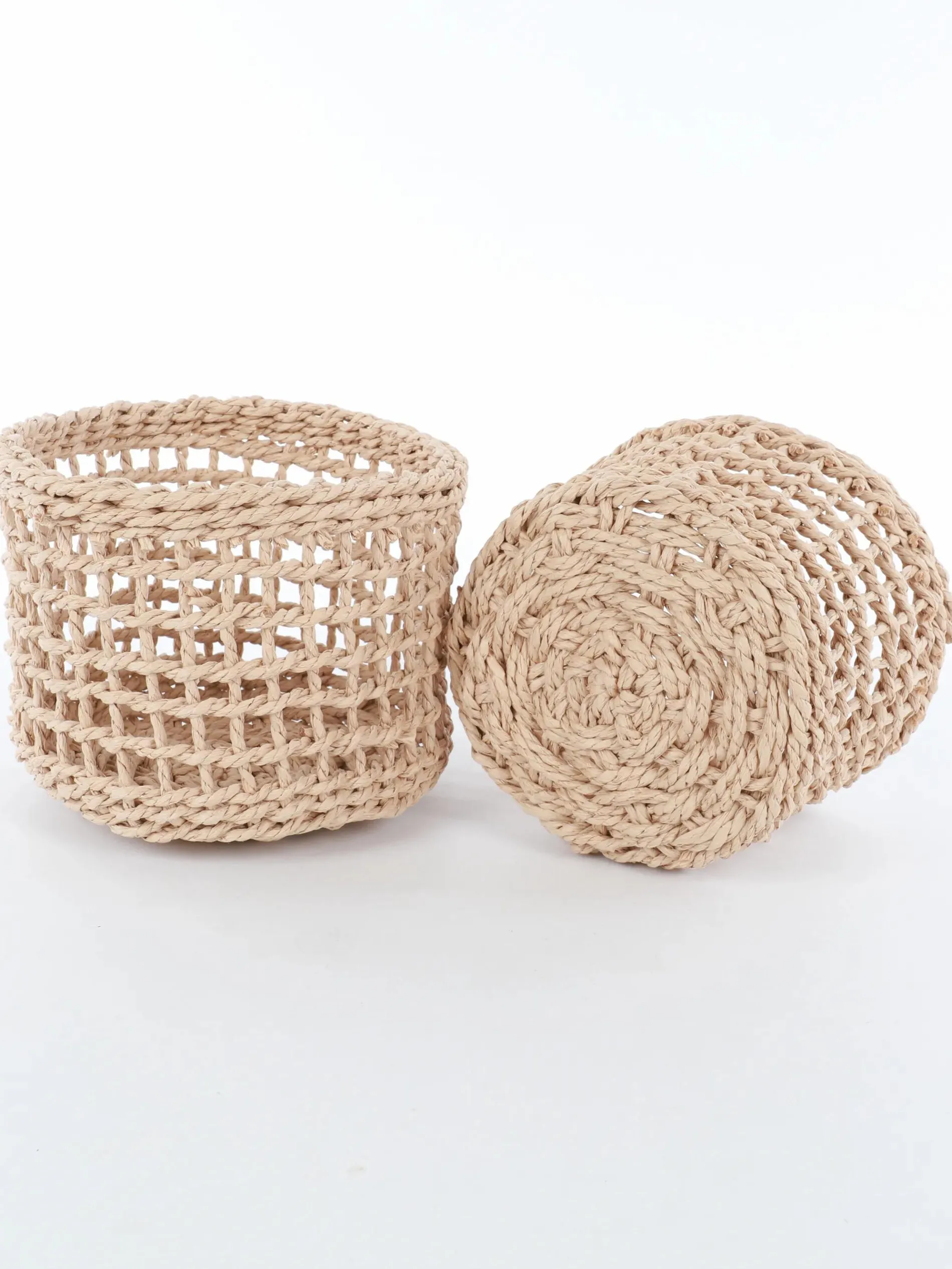 Naturkörbe im 2er Pack, 18x14cm und 16x12cm