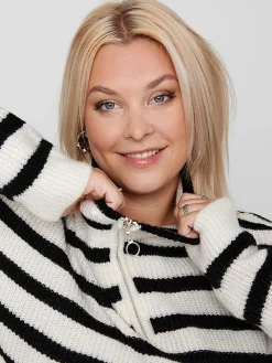 Only Carmakoma CARALFRIDA L/S HALF-Z Longpullover