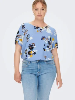 Only Carmakoma CARANITA SS TOP AOP Shirt