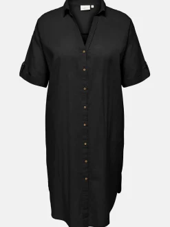 Only Carmakoma CARCOCO SS BLK SHIRT Blusenkleid