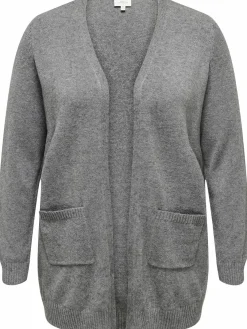 Only Carmakoma CARESLY L/S OPEN CARD Strickjacke