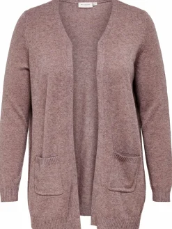 Only Carmakoma CARESLY L/S OPEN CARD Strickjacke