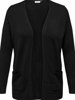 Only Carmakoma CARESLY L/S OPEN CARD Strickjacke