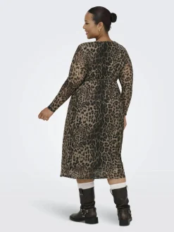 Only Carmakoma CARFOREST LIFE LS BOA Midikleid