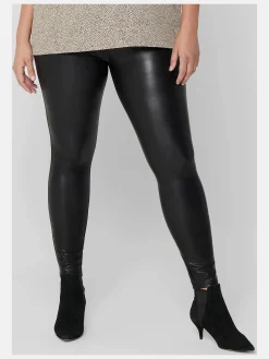 Only Carmakoma CARROOL COATED LEGGIN Kunstlederleggings