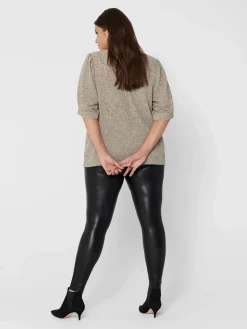 Only Carmakoma CARROOL COATED LEGGIN Kunstlederleggings