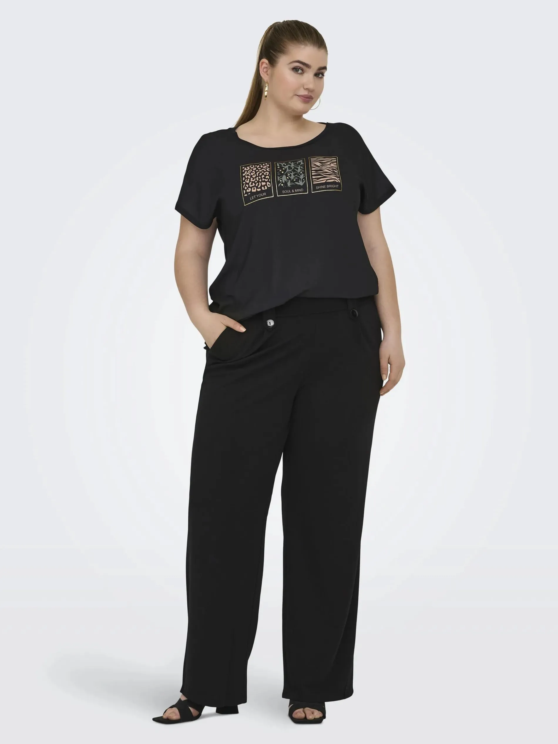 Only Carmakoma CARSANIA BUTTON PANT Hose