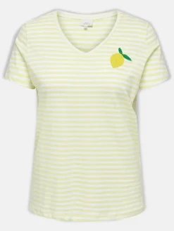 Only Carmakoma CARTIRA LIFE SS V-NECK Shirt