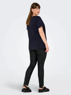 Only Carmakoma CARTIRA LIFE SS V-NECK Shirt