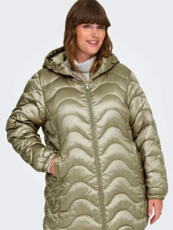 Only Carmakoma CARVEGA WAVE QUILTED Jacke