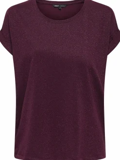 Only Carmkoma CARMOSTER GLITTER S/S Top