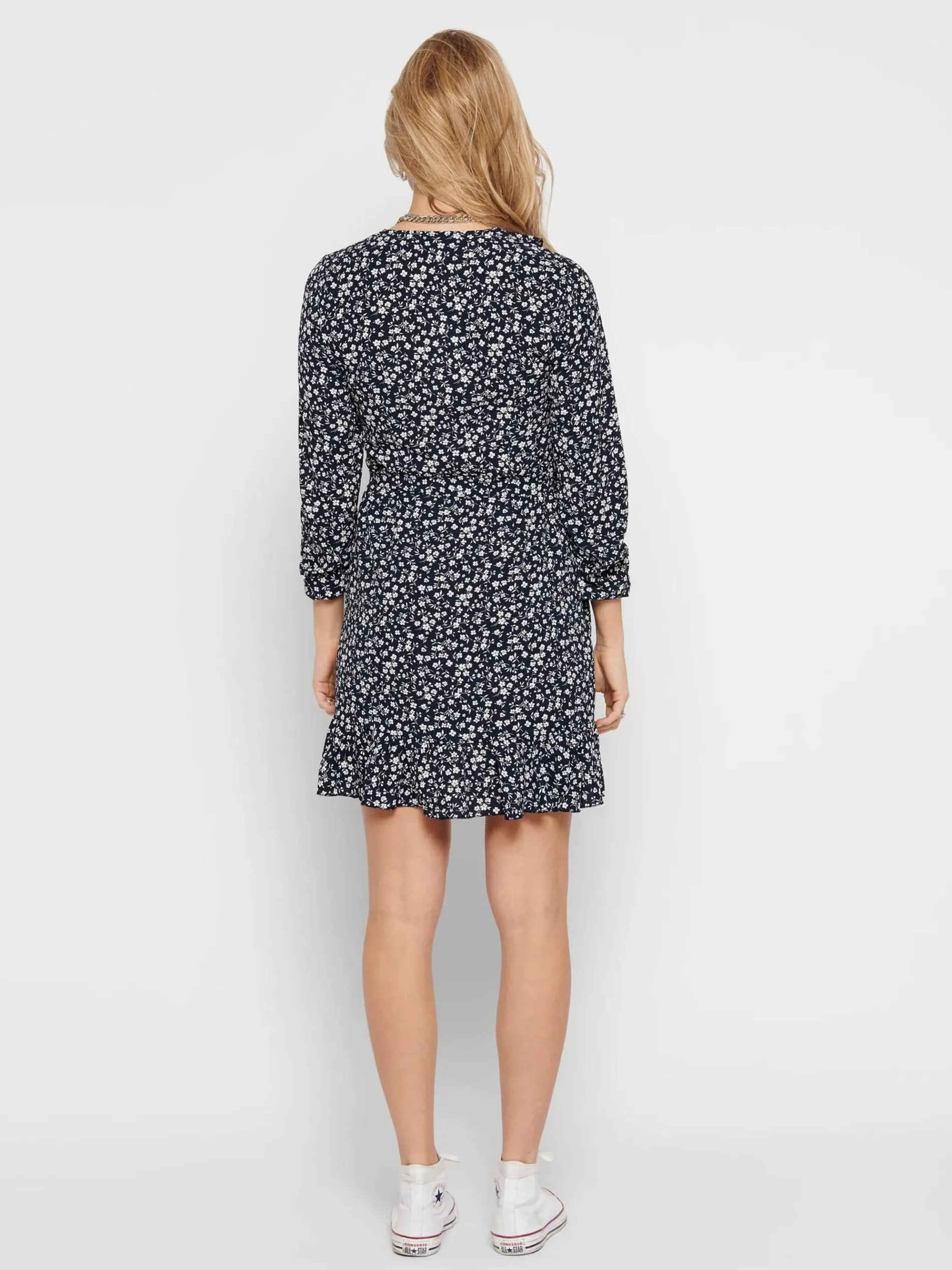 Only ONLCARLY L/S WRAP SHO Wickelkleid